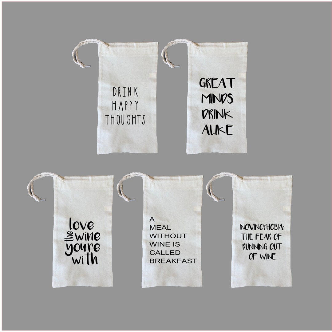 Handmade Decorative Wine Bags byBellaBlue Funny Wine Bags Etsy.de