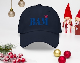 Mahjong Embroidered BAM Baseball Hat, Gift Ideas, Dot Crack Bam, Mahjong Gifts, Holiday Gift Ideas