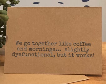 Funny Anniversary Card, Best Friend Cards, Romantic Humor, Couples Gift, Love and Laughter, Wedding Anniversary, Cute and Sarcastic Cards