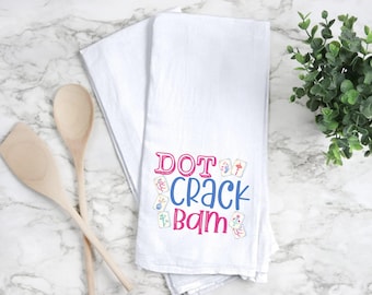 Dot, Crack, Bam Mahjong Kitchen Towels, Decorative Dish Towel, Hostess Tea Towel, Mahjong Gift, Mahjong Tiles