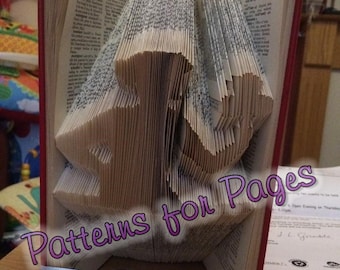 Book folding pattern for the VIRGO Zodiac sign