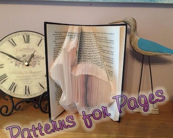 Book folding pattern for a RABBIT