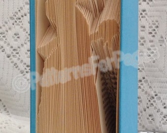 Book folding pattern for a FLOWER GIRL