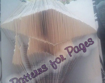 Book folding pattern for a MORTAR BOARD (Graduation Cap)