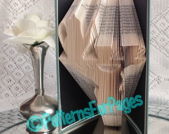 Book folding pattern for a TRAY of COFFEE