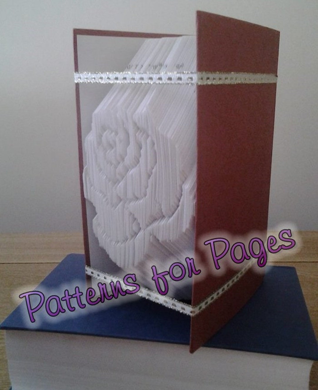 Book Folding Pattern for a ROSE FLOWER HEAD - Etsy