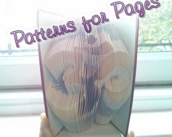 Book folding pattern for the OM symbol