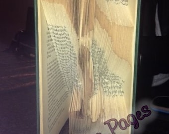 Book folding pattern for CAT and DOG
