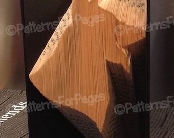Book folding pattern for a German Shepherd Dog (GSD)