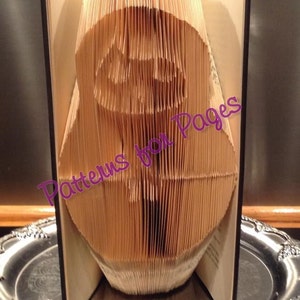 Book folding pattern for a RUSSIAN DOLL (MATRYOSHKA)