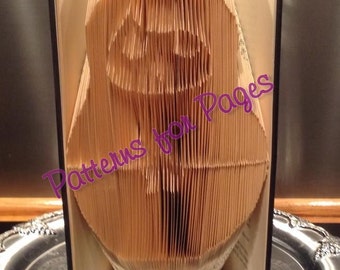 Book folding pattern for a RUSSIAN DOLL (MATRYOSHKA)