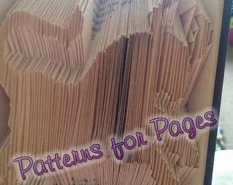 Book folding pattern for the TAURUS Zodiac sign