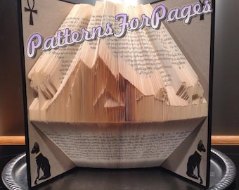 Book folding pattern for the EGYPT LANDMARKS