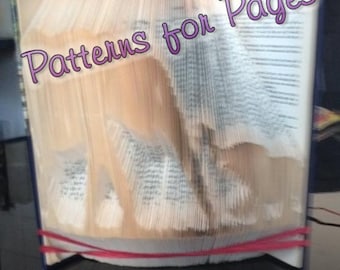 Book folding pattern for a Mother and Baby ELEPHANT