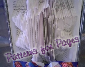 Book folding pattern for SNOWFLAKE