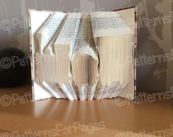 Book folding pattern for a STEAM TRAIN