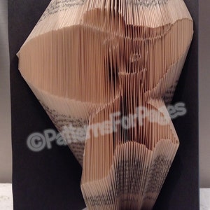 Book folding pattern for LADY in a FLOPPY HAT