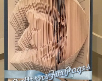 Book folding pattern for a SURFER in a wave