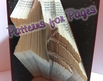 Book folding pattern for a SHOOTING STAR