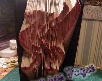 Book folding pattern for a LIVER BIRD