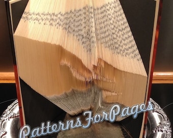 Book folding pattern for one I call WITH THIS RING