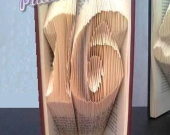 Book folding pattern for 16