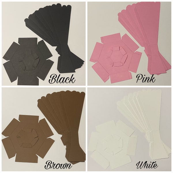 Pre-cut Paper Vase•Paper Craft•Cardstock Vase•Florero Pre-Cortado•EasyAssembly