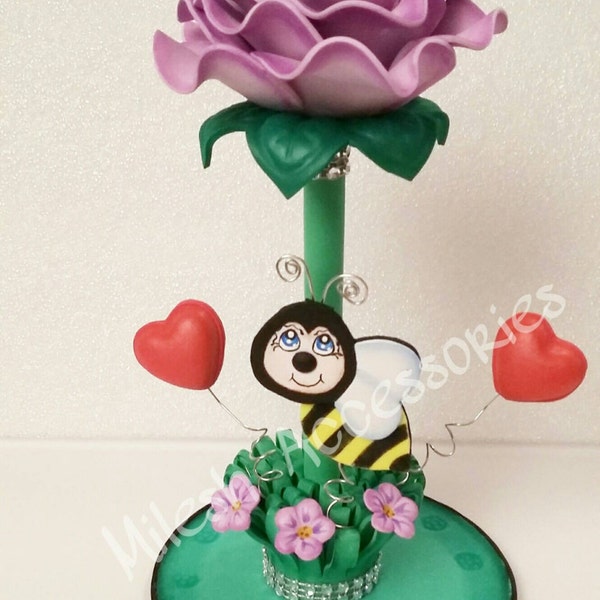 Foamy Decorated Rose Pen•Valentine's-Mother's Day Gift•Rose Decorated Pen•Centerpiece Decor•Home Decor•