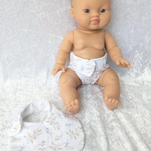 Gordi doll diaper and bib