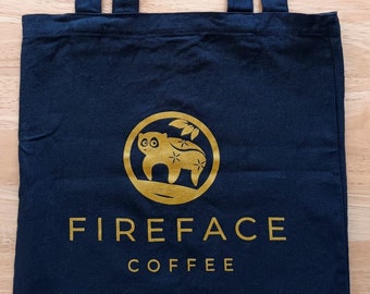 Fireface Coffee-  Double Sided Wildlife Friendly Coffee Cotton Tote Bag