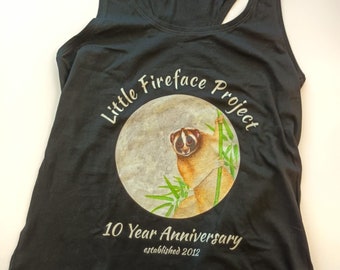 LFP 10 Year Anniversary Women's Racerback Vest, Animal Conservation, Pilates
