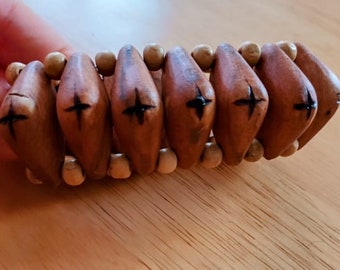 Stunning  ethnic wooden bracelet