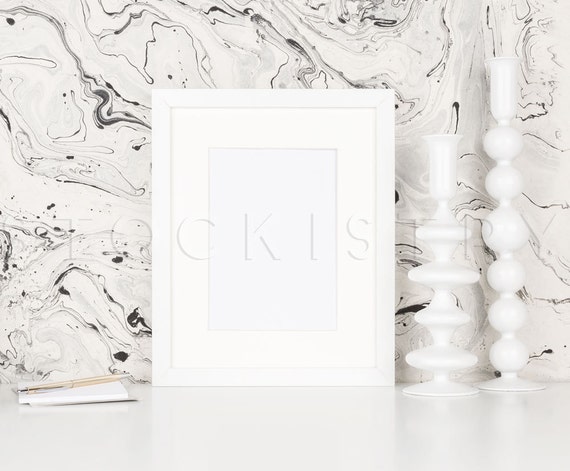 Empty Frame Mockup Vertical Black White Desktop Styled Empty Frame Mockup Vertical Black White Desktop Styled