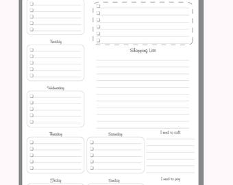 printable memo pad etsy