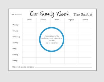 family planner etsy