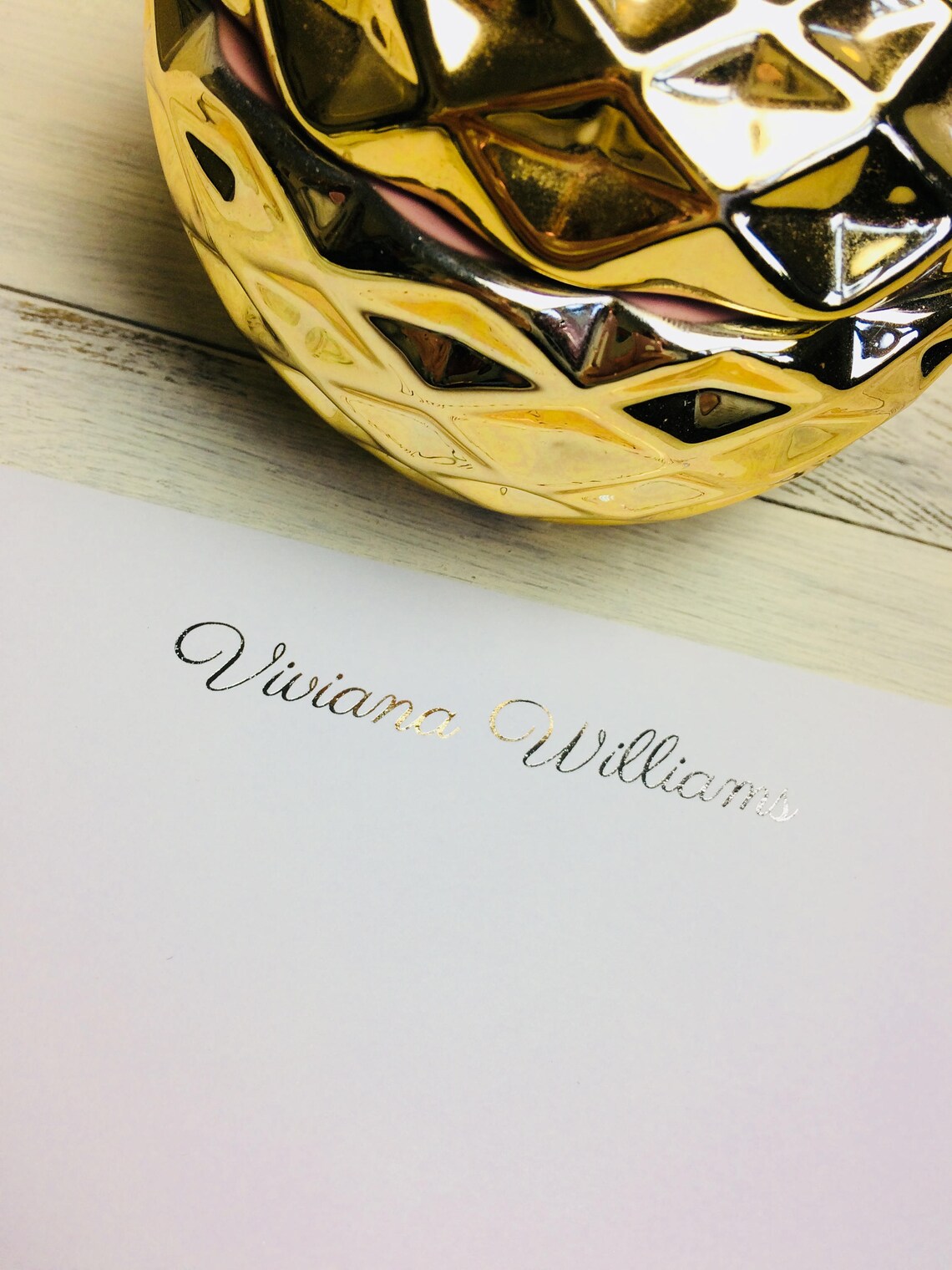 GOLD FOIL writing set stationery Set of 12 gift idea Etsy