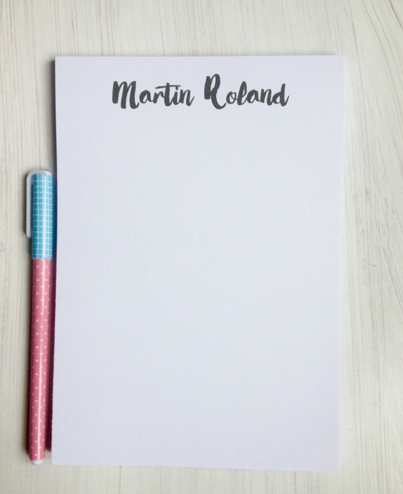 Personalised Notepads boxed Personalised stationery Gifts Etsy