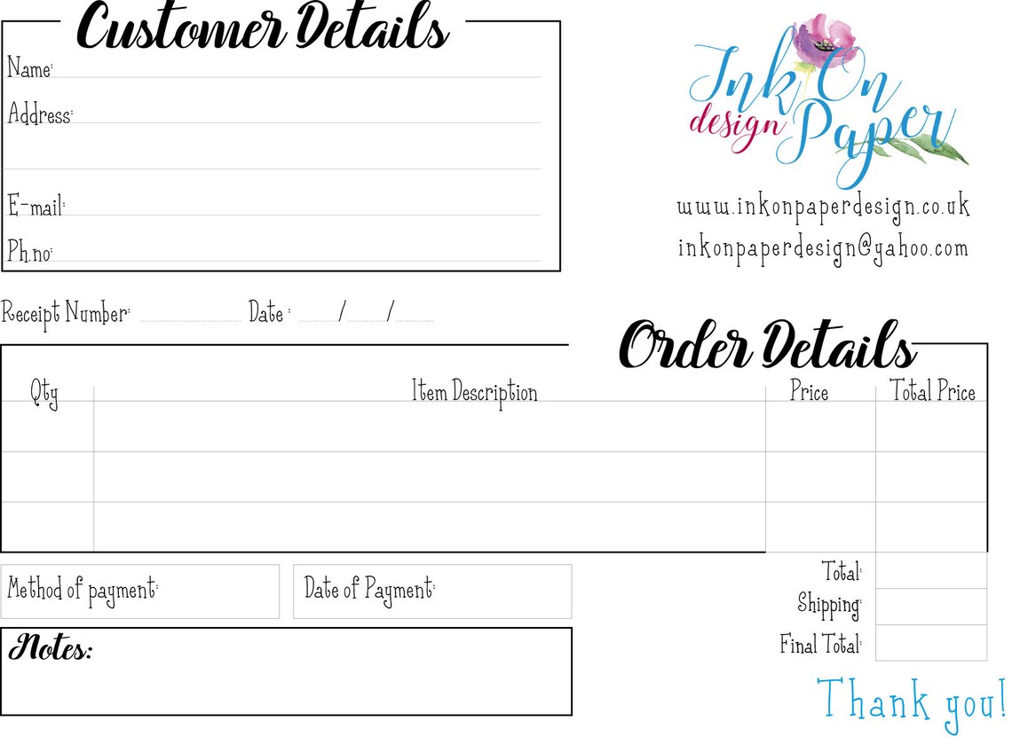Sellers Receipt Book Sellers supplies Business stationery