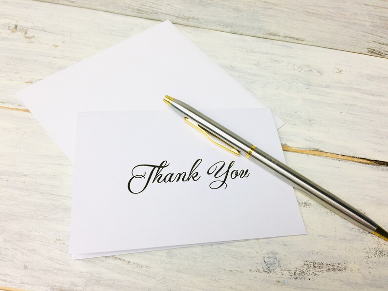 Business Thank You Cards Stationery Writing Set Double Etsy UK