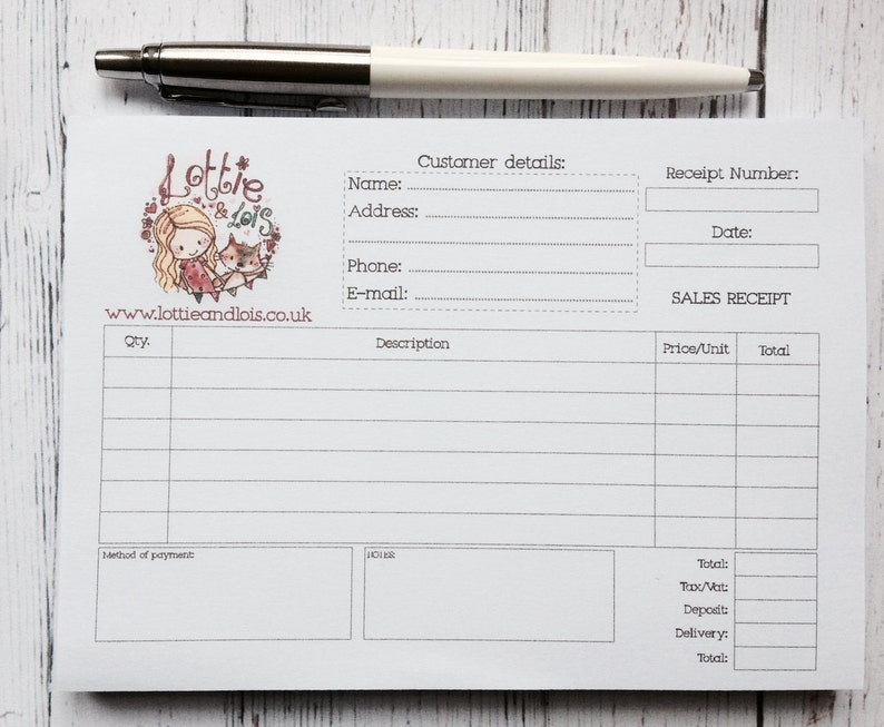 receipt book petty cash receipt office supplies etsy