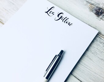 Elegant notepad, gift idea, metallic printing notepad, 30 tear away pages, A5, metallic printing