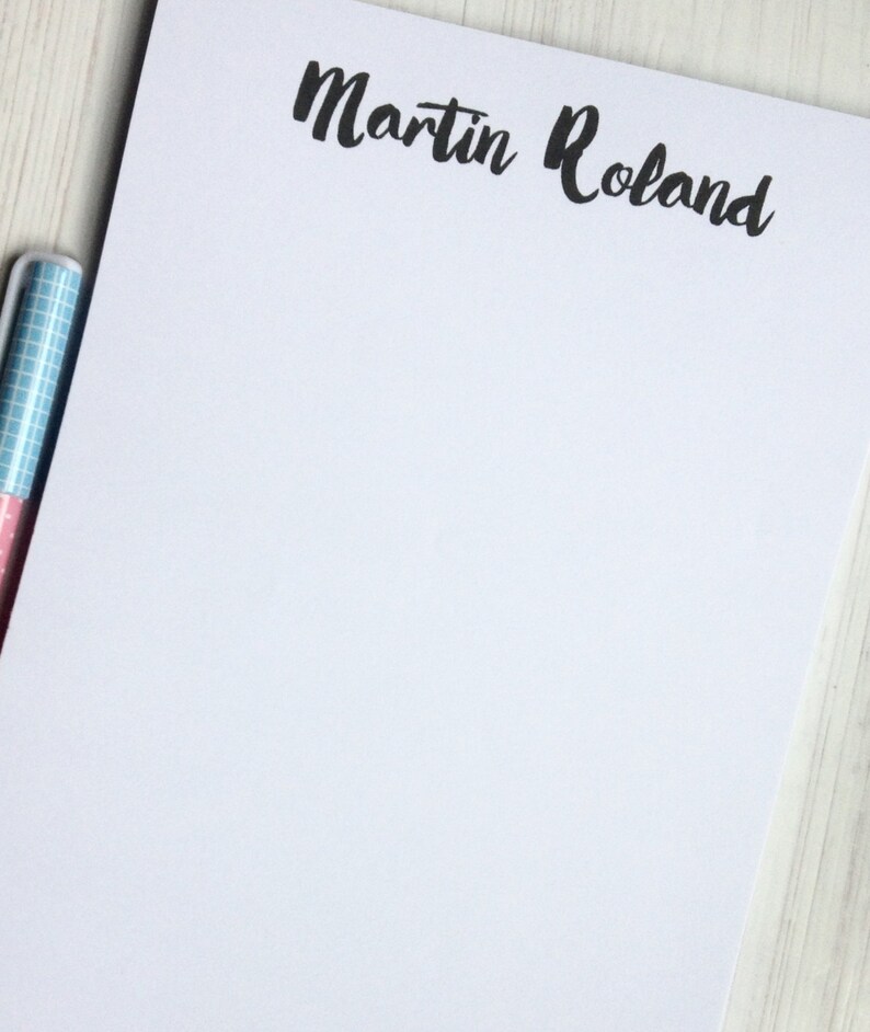 Personalised Notepads boxed Personalised stationery Gifts Etsy
