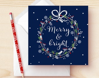 Bulk Christmas Greeting Cards | Christmas Wreath Cards | Bulk Holiday Cards | Corporate Greeting Cards | Kathrin Legg | Christmas Wreath