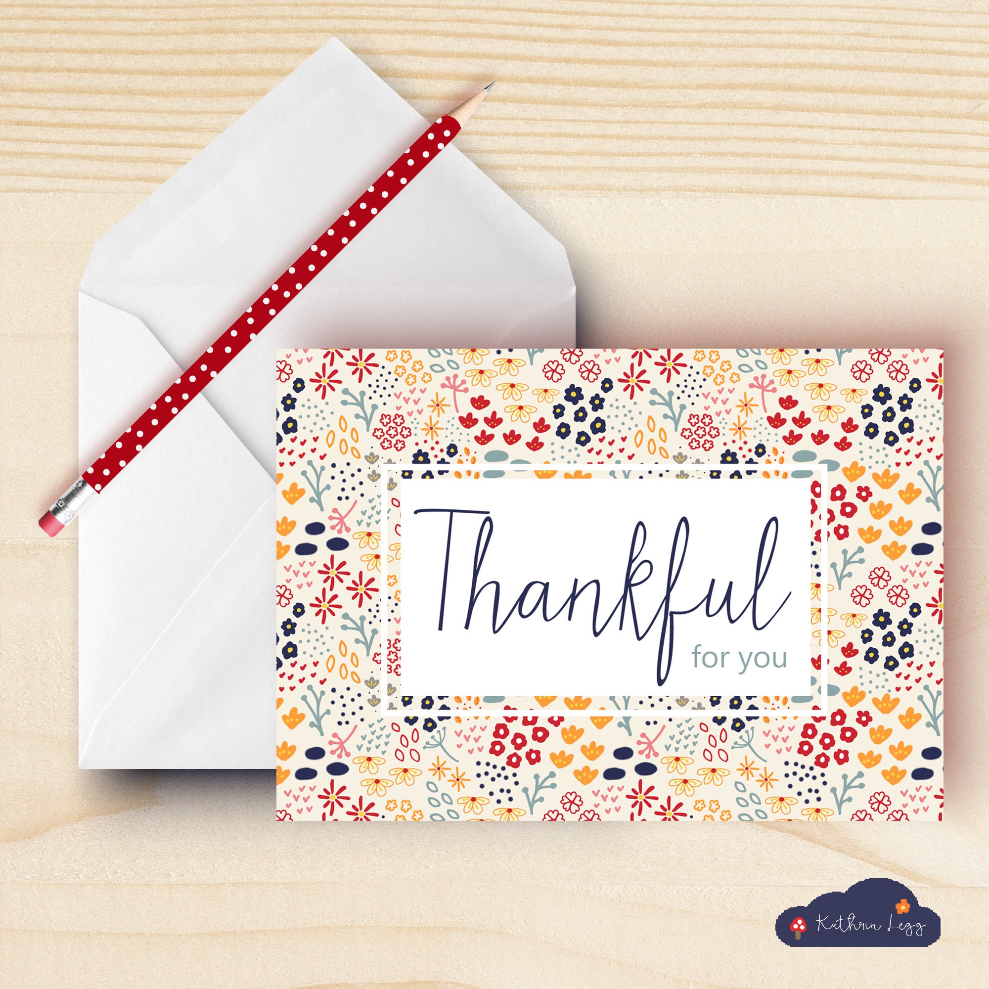 Bulk Thanksgiving Card Pack Thankful For You Gratitude Etsy