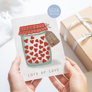 Imprimez la carte "Pensée à vous" pour maman, beaucoup d'amour pour vous, cadeau de rétablissement, cartes de sympathie, envoi de cartes d'amour, carte de fête des mères