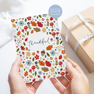Tarjeta de Acción de Gracias Tarjeta de agradecimiento por Kathrin Legg Regalo de Acción de Gracias Regalo de agradecimiento para ella Tarjeta de agradecimiento por usted