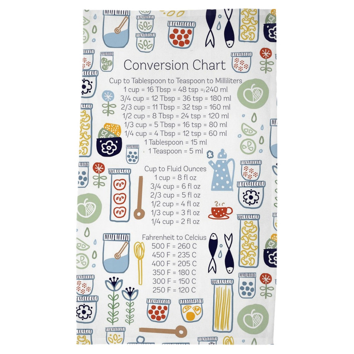 kitchen-art-tea-towel-conversion-chart-housewarming-gift-etsy