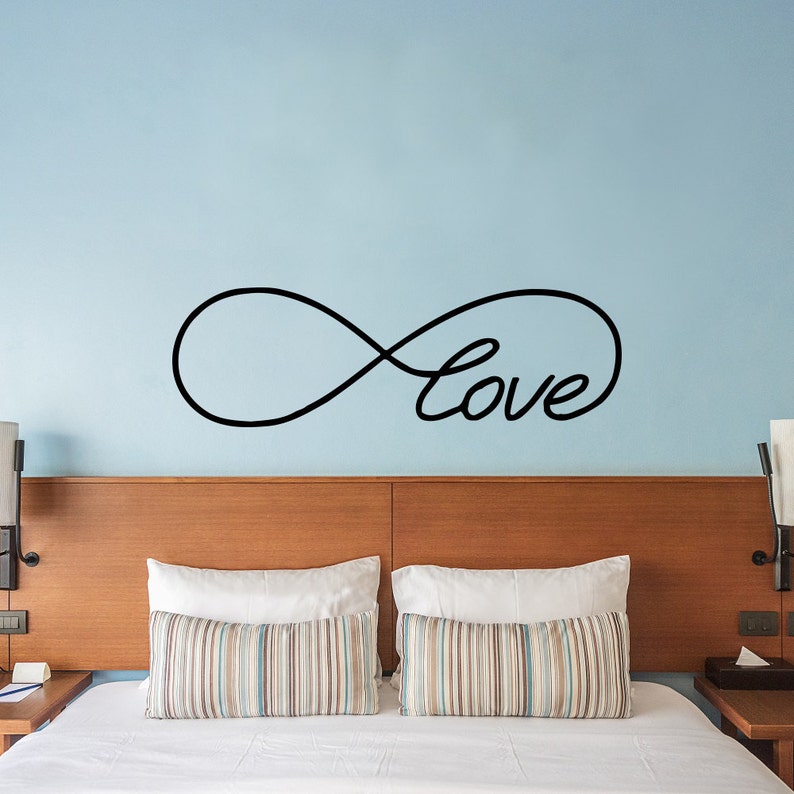 vinyl wall decals love infinity symbol bedroom decal infinity loop wall  quote vinyl lettering decal sticker home decor art mural z647