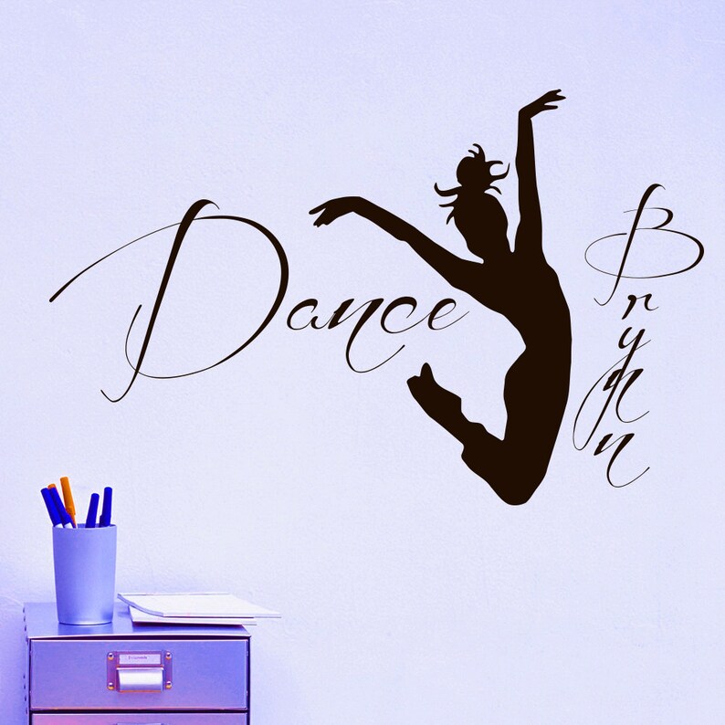 Personalized Name Wall Decal Dancer Dance Wall Decal Vinyl Etsy