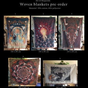 Woven Blankets -  Wall Art Tapestry Fabric Occult Watership Down Rabbit Animal